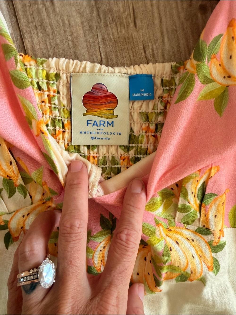 Farm Rio Floral Puff Sleeve Romper - Picture 2 of 3
